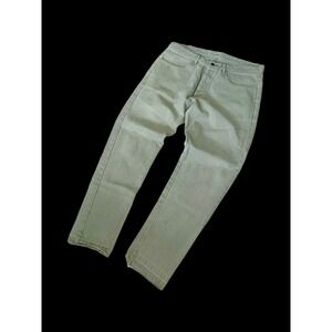 Alex Crane Casual Pants 35"W Men's Twill Sage Green 31" Inseam Cotton *flaws